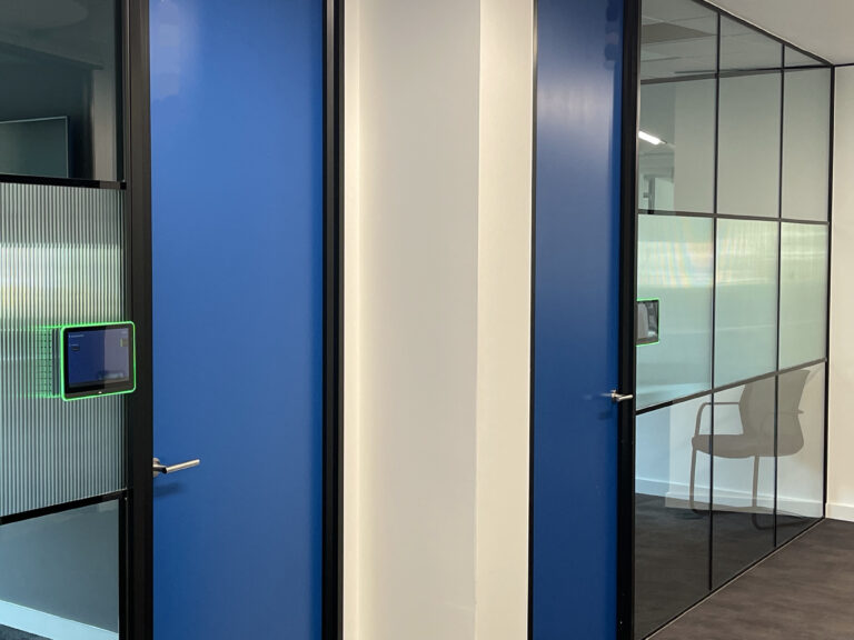 gobright panels on meeting room doors