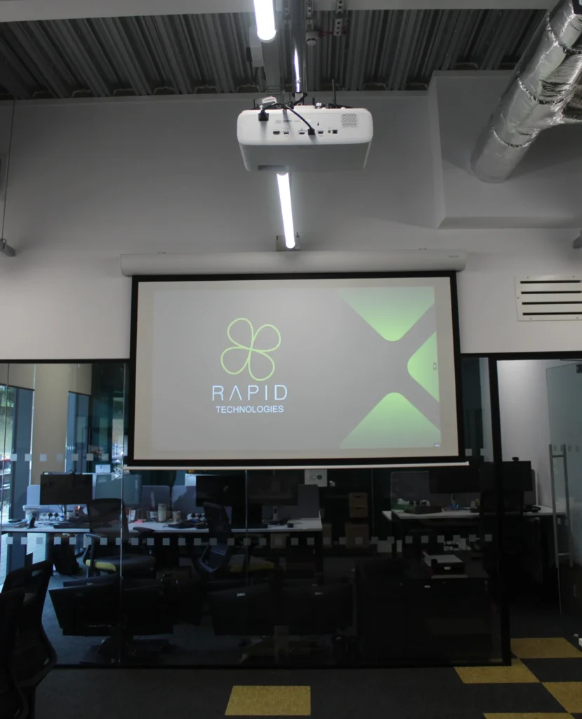 Projector install for a client office